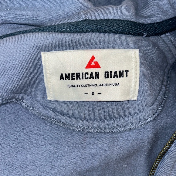 AMERICAN GIANT CLASSIC FULL ZIP IN SIZE SMALL - Picture 5 of 6